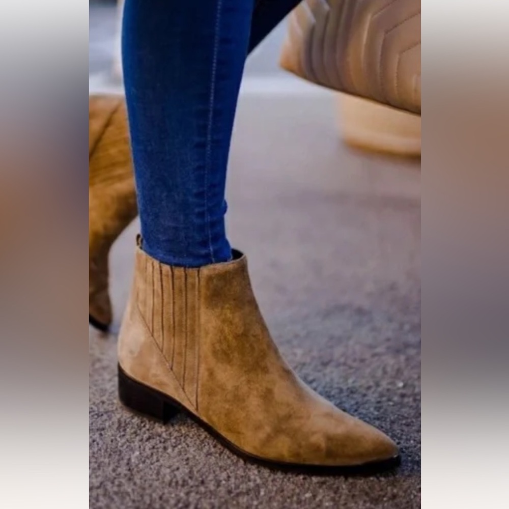 Marc Fisher Point Toe Suede Bootie